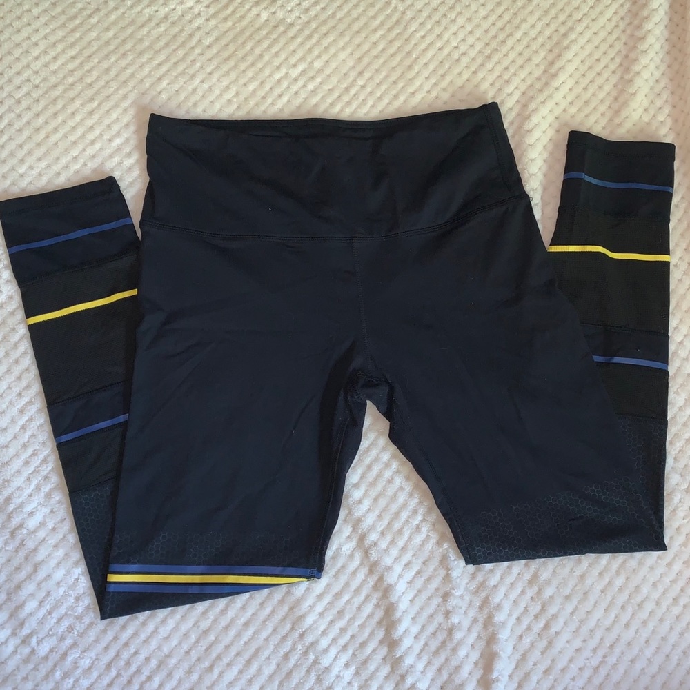 Workout Leggings (blue and Yellow)